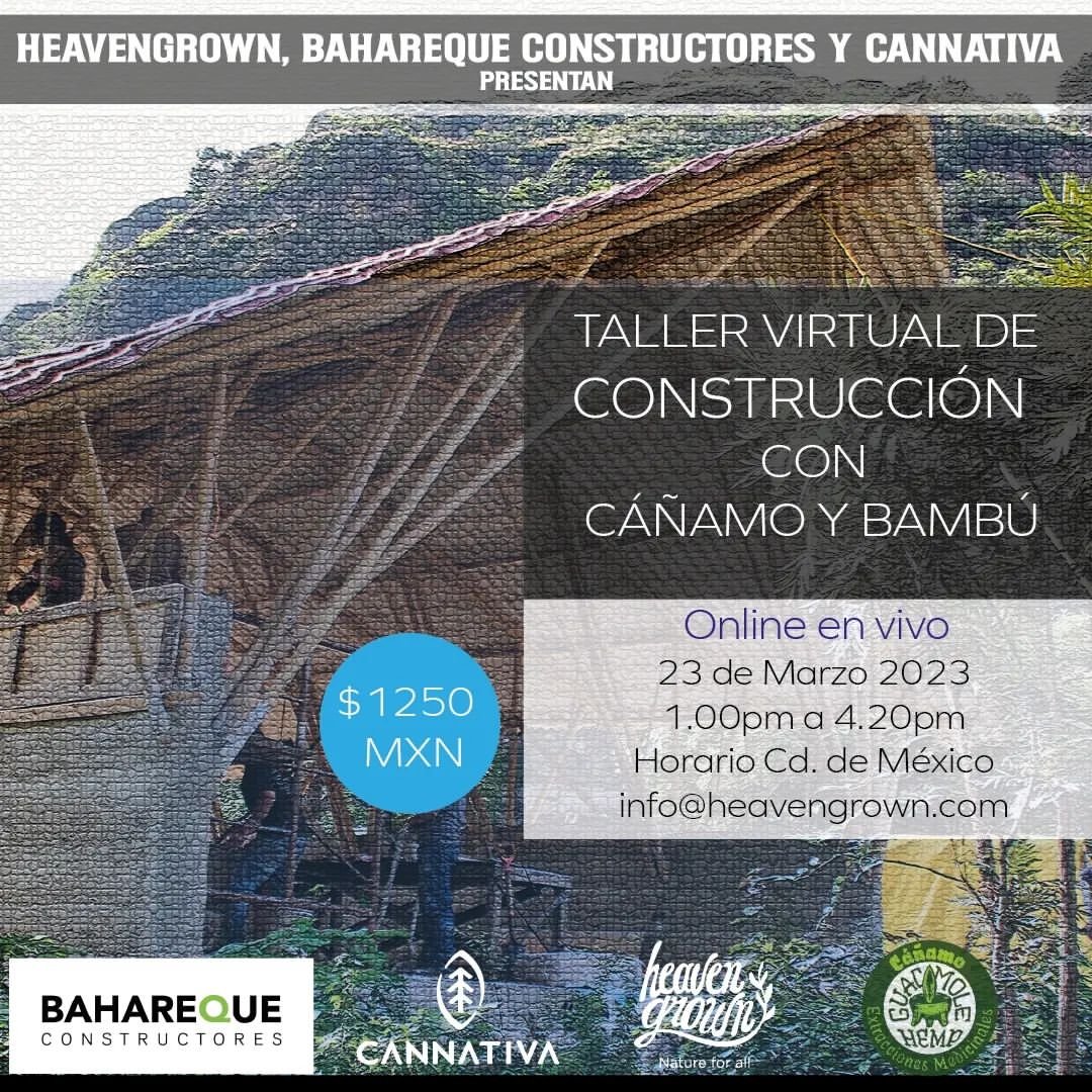 Taller Virtual Construcción con Cáñamo y Bambú
