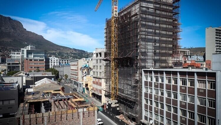El edificio de cáñamo más alto del mundo, a punto de terminarse en Ciudad del Cabo
