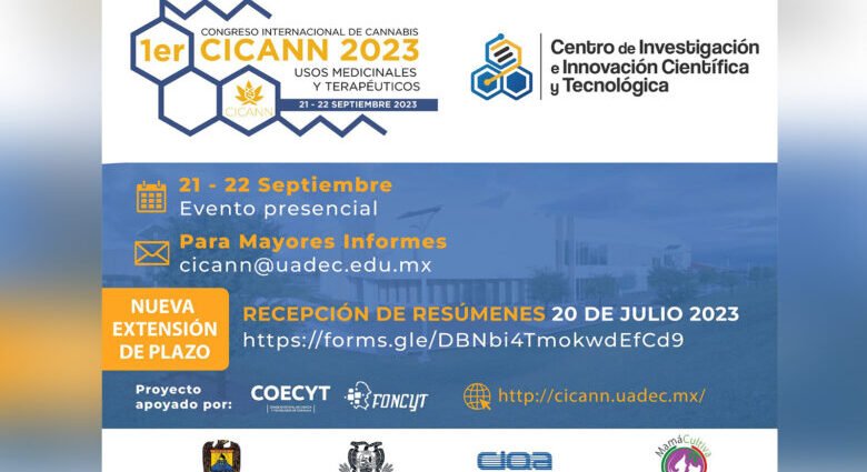 Universidad Autónoma de Coahuila invita a participar como ponente en el Primer Congreso Internacional Cannabis 2023